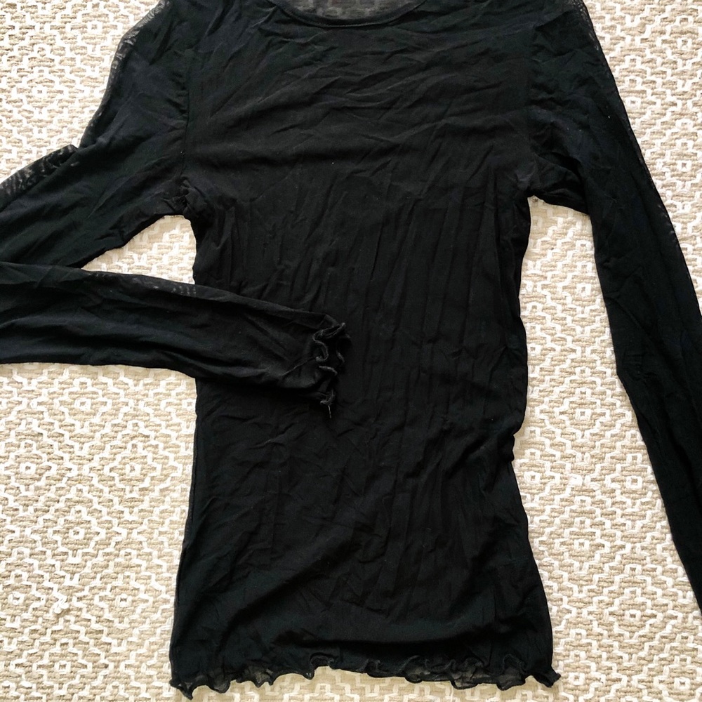 Black mesh longsleeve
